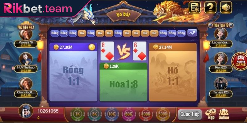 Rồng hổ RIKBET - Chiến Thuật Toàn Diện Dành Cho Tân Thủ  3 Chiến thuật chơi rồng hổ